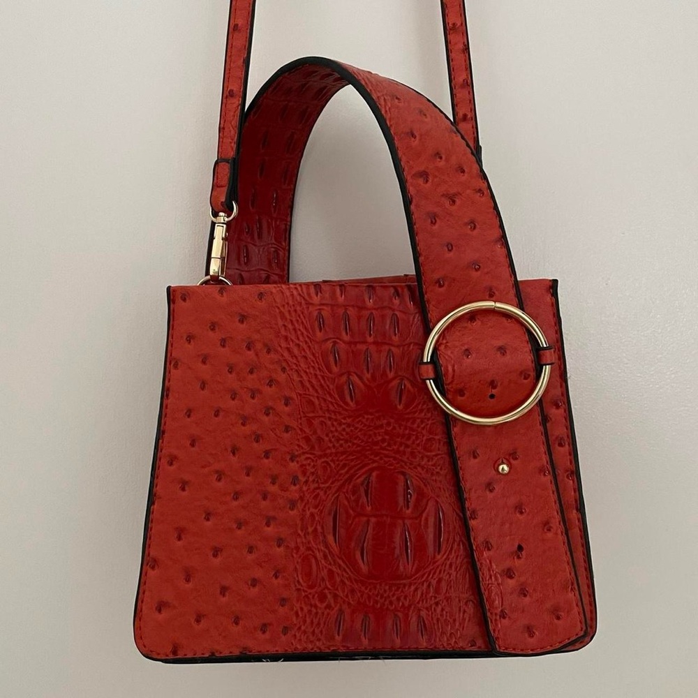 Faux leather purse